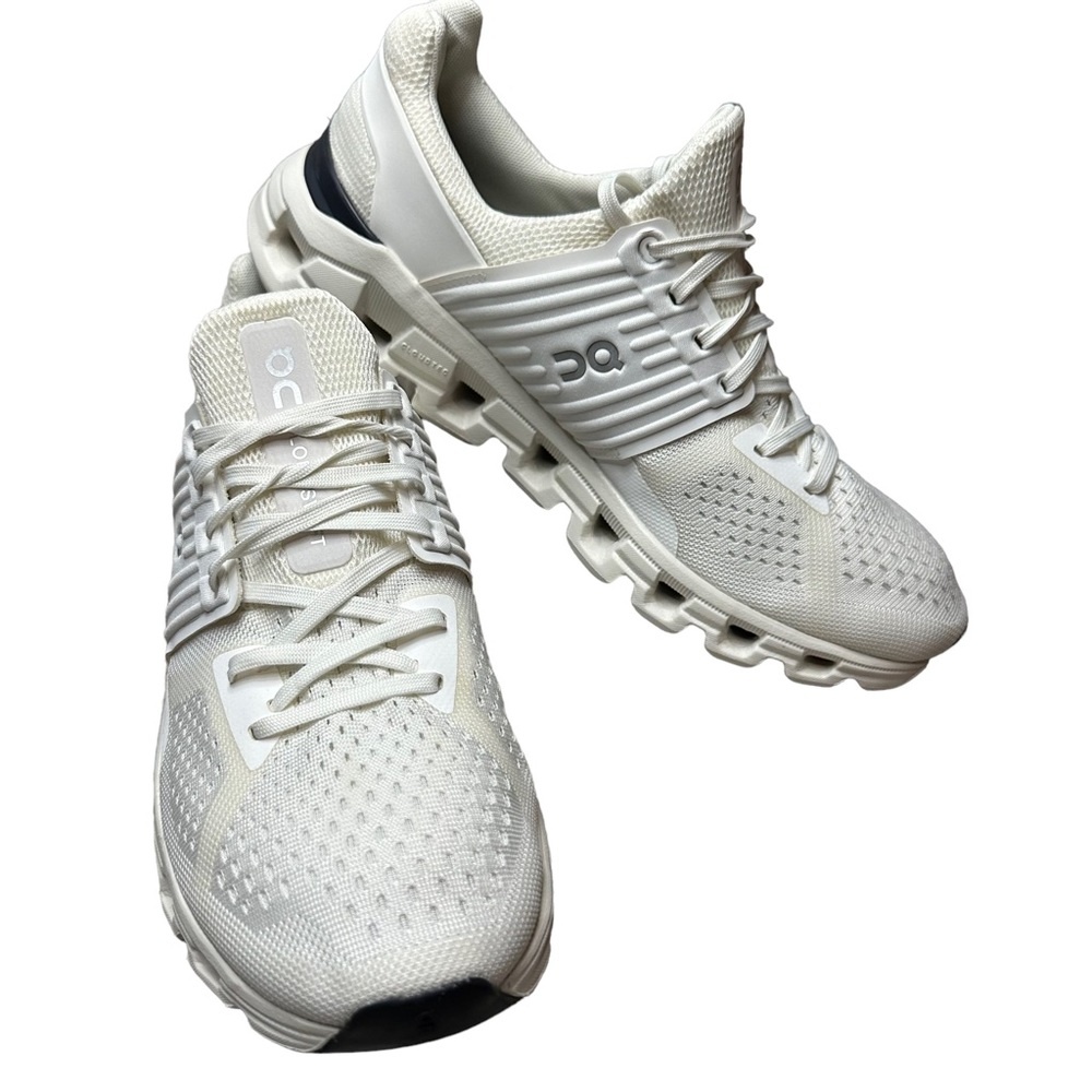 On Running Women's Sneakers in White with Black Accent